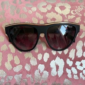 Quay Australia Black and Gold Sunglasses